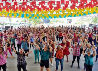 Polo das Quadrilhas é aquecido com manhã junina para usuários das Academias da Saúde